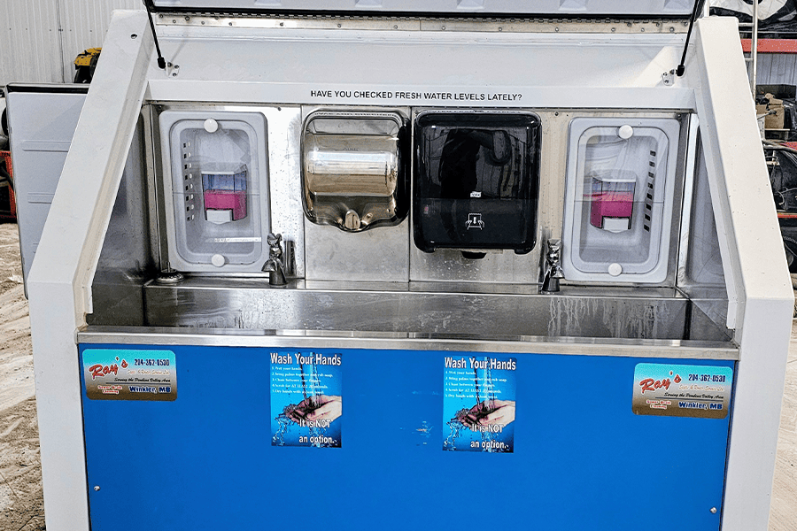 washroom trailers two